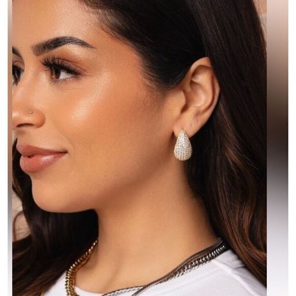 jewels by sunaina Jewelry - Jewels by Sunaina NARINA 2” Studs Earrings Gold